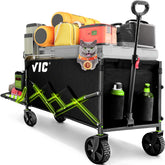 VIC collapsible wagon open extended frame shows durability and load capacity