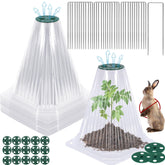 Vicamb garden cloche 6.7 inch diameter with rotating vent protects seedlings and warms microclimate.