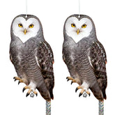 Vicsiyi owl deterrent with double-sided reflectors deters birds from gardens.