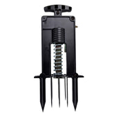 Victor Easy-to-Set DeadSet Mole Trap in ground showing quick setup for mole control