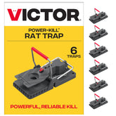 Victor M144B Instant Power-Kill Rat Trap front view with large bait trough for easy baiting.