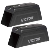 Victor M2 Smart-Kill trap front view shows compact housing and bait cup for quick setup.