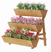 ViewCare raised garden bed with 3-tier vertical layout for space-saving growing