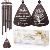 Vifoew Bestie Gifts wind chime 32-inch bronze for outdoor garden ambience.