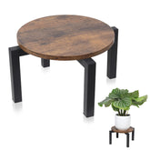Vigordream plant stand with wood tray elevates a 6-inch pot for elegant display.