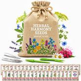 Vimtoba medicinal herbs pack in burlap bag, ideal as a thoughtful gardening gift.