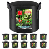 Vinmoso grow bags with handles demonstrate easy transport for soil and plants.
