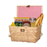 Vintiquewise Wickerwise basket with woodchip weave for rustic picnics