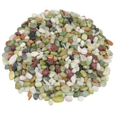 Virekm green landscaping pebbles for garden beds and decorative displays.