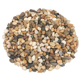 Virekm river rocks mixed color 1lb for garden paths and decorative displays.