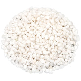 Virekm white landscaping pebbles for garden borders and decorative accents.