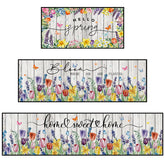 VISSTREE Hello Spring kitchen rug set – a versatile 3-piece collection for indoor decor