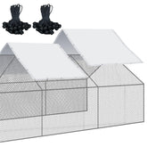 VitalCozy chicken coop cover, front view, waterproof protection for outdoor coops