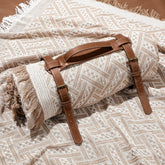 VitalCozy waterproof picnic blanket 71x71 folded for easy transport.
