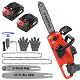 VitalFlow battery-powered chainsaw with 12-inch guide bar for precise pruning