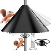 VIUBIRD metal squirrel baffle 19-inch umbrella-guard blocks climbs and preserves seed access
