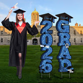 Vivantia 2026 graduation sign front view blue for outdoor ceremonies