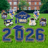 Vivantia Class of 2026 cap yard sign for outdoor graduation display