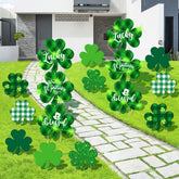 Vivantia St Patrick's yard signs connectable for seamless outdoor display