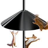 VIVCIN large 19-inch squirrel baffle dome shielding feeders from climbers.
