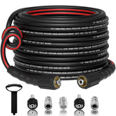 VividWash flexible hose 50ft for easy, unrestricted outdoor cleaning.