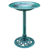 VIVOHOME bird bath base green for enhanced outdoor stability in windy weather