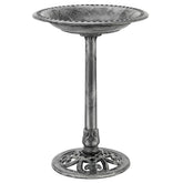 VIVOHOME Bird Bath pedestal 28-inch height offers weather-resistant stability for gardens.