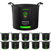 VIVOSUN 10-pack 7-gallon grow bags front view shows sturdy construction for plants