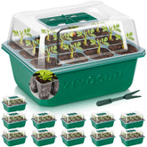 VIVOSUN 144-cell seed starter tray with dome for efficient germination and moisture control
