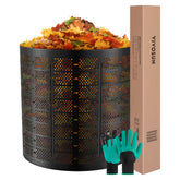 VIVOSUN 220-gallon compost bin top view showing ample capacity for backyard waste recycling