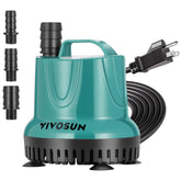 VIVOSUN 260GPH submersible pump front view for compact aquariums.