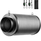 VIVOSUN 6-inch air carbon filter front view showing sturdy build for odor control