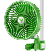 VIVOSUN AeroWave E6 clip fan mounted securely on tent pole for stable airflow