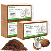 VIVOSUN coco coir brick ready to expand into a breathable planting medium.
