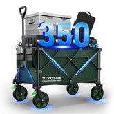 VIVOSUN Collapsible Wagon frame shows heavy-duty construction for 350 lb loads