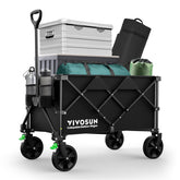VIVOSUN collapsible wagon unfolded for wide hauling of gear.