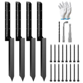 VIVOSUN fence post repair kit ground spike stabilizes posts in windy conditions.