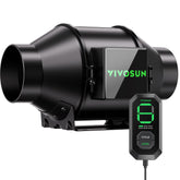 VIVOSUN G4 inline duct fan delivering 195 CFM airflow for grow tent ventilation