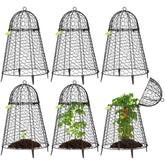 VIVOSUN garden cloche with flip-top door for easy plant access and maintenance.