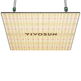 VIVOSUN LumaLight 400W in full view powering seedlings with even full-spectrum light