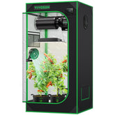 VIVOSUN S224 2x2 grow tent front view showing sturdy frame for indoor gardening
