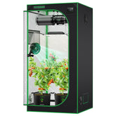 VIVOSUN S336 overview with sturdy frame for indoor hydroponics