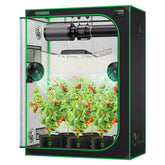 VIVOSUN S538 grow tent exterior shows sturdy frame and reflective interior.