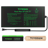 VIVOSUN seedling heat mat setup delivering even warmth for germination