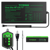 VIVOSUN seedling heat mat and thermostat set ready for germination warmth