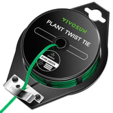 VIVOSUN twist ties on a 328 ft green roll for reliable garden support