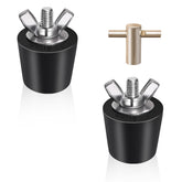 Vizava 1in rubber pool plug with T-handle for quick installation.