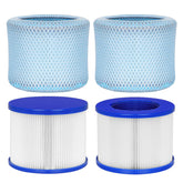 Vkolim hot tub filter cartridge assembly shows easy replacement for quick spa maintenance.