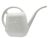 VKPLITE 1 gallon white watering can with long spout for precise indoor watering