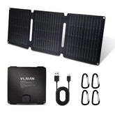 VLAIAN 30W portable solar panel folded compact for backpacking and easy transport